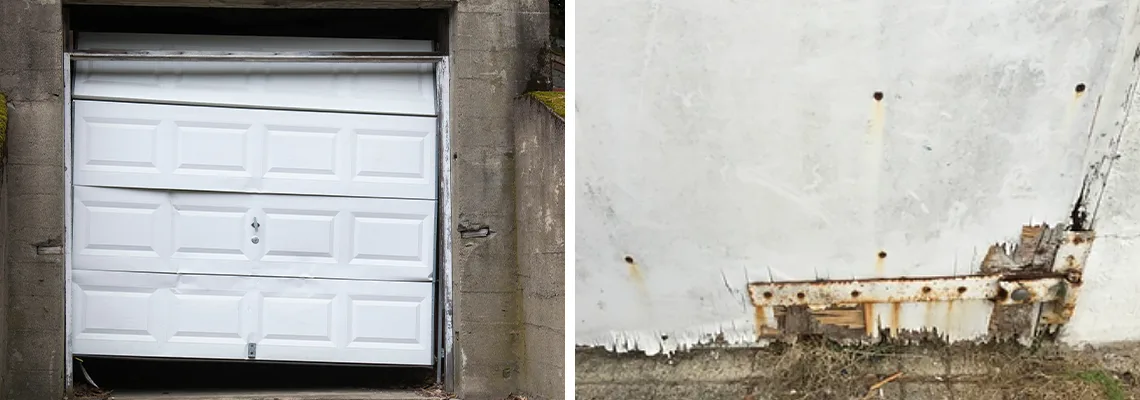 Rotten Commercial Garage Door Repair in Wellington, FL
