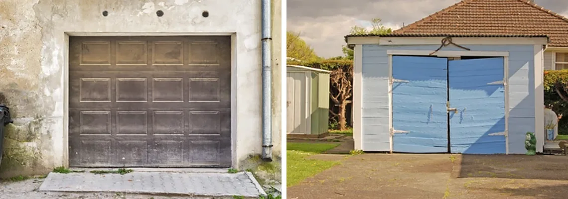 Rotten Steel Garage Door Repair in Wellington