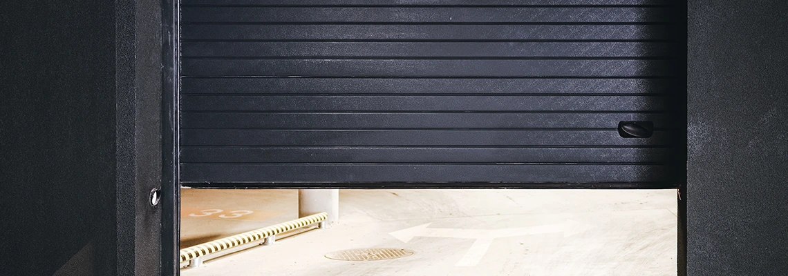 Residential Black Garage Door Installation in Wellington, FL
